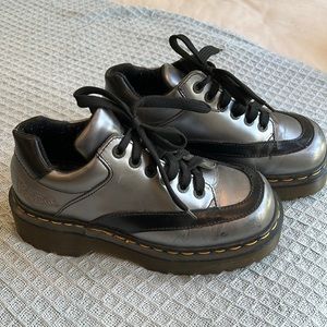 Dr. Martens Made in England Vintage Rare Black/Silver 8345 Docs UK 5/US 7